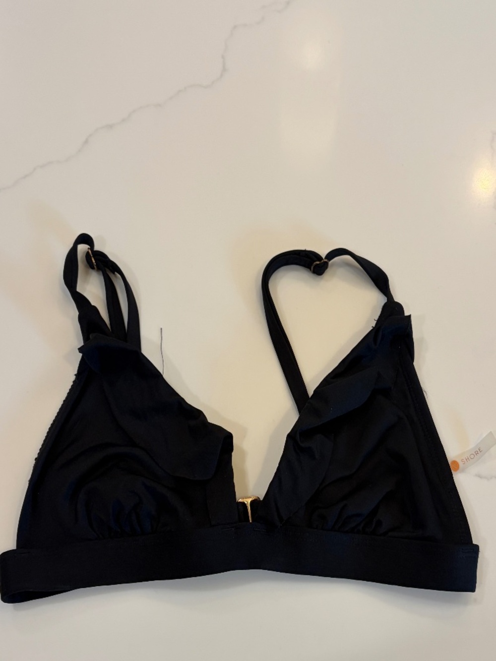 Shade & Shore Black Bikini Top – Size M